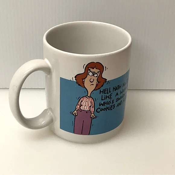 VINTAGE SHOEBOX GREETINGS Hallmark Mug “Hell Hath No Fury … 12 Ounce Grumpy HAH! - Picture 2 of 8